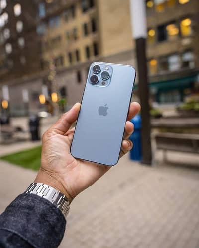 iPhone 13 Pro Max 256GB Blue  PTA approved Water Pack 88 health