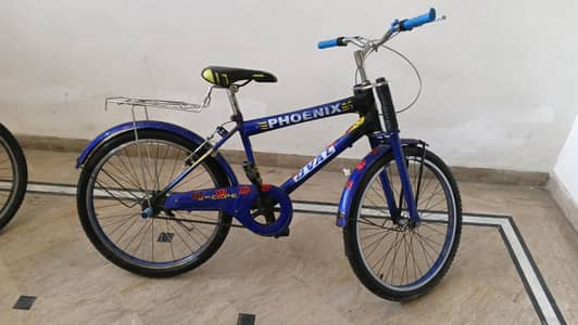 Used bicycle size 24inch  blue color with back carear 8.5/10 condition