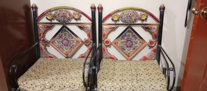 complete bed Room set with five sitter sofa