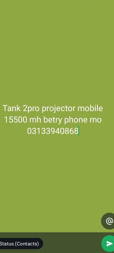 tank pro projector mobile 12 256 GB box charcher 65 watt