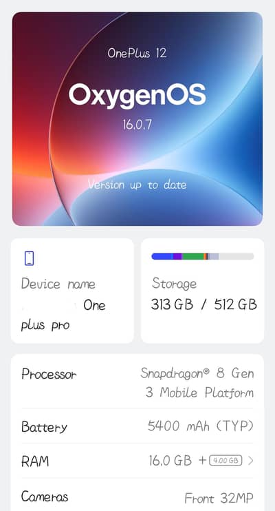 One Plus 12 pro 512gb
