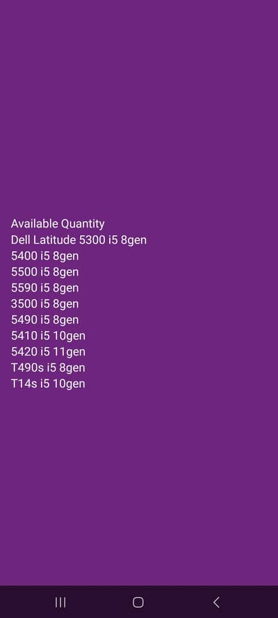 All types of laptop are available at reasonable price  0310 1094067