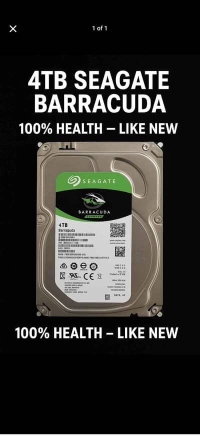 4Tb hard drive 100 health