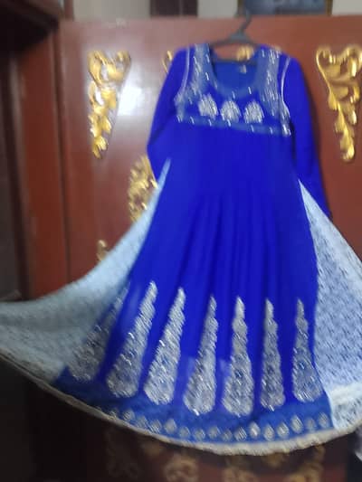 Navi blue maxi with cancan