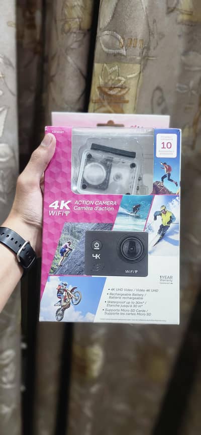 (4k wifi Action Camera) contact only on WhatsApp 03056447449