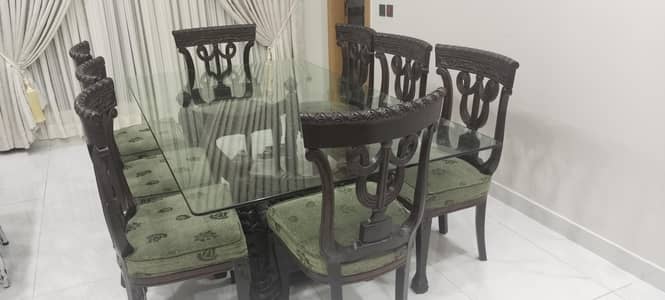 dining table with 8 chairs for sale