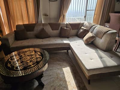 5 seater L shape sofa set new