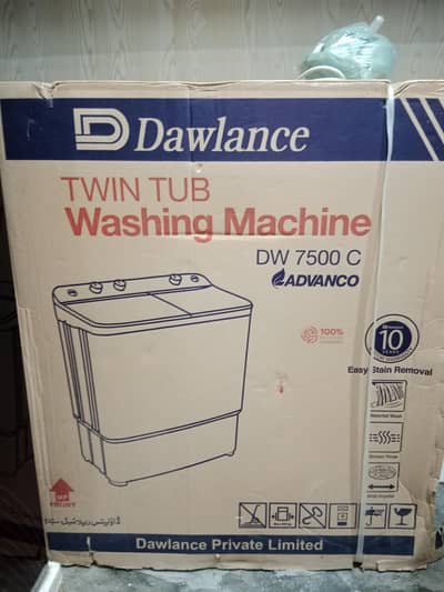 Dawlance DW 7500 Twin tub brand new washing machine for sale