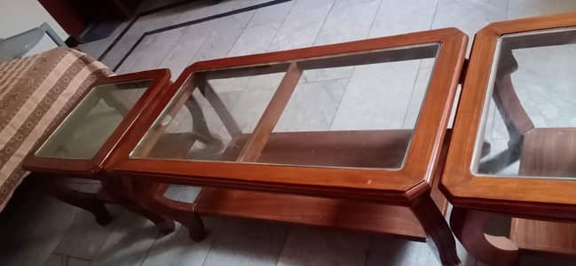 Piece Table Set for Sale (1 Large + 2 Small)