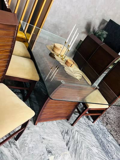 big dining table for sale with 6 chairs
