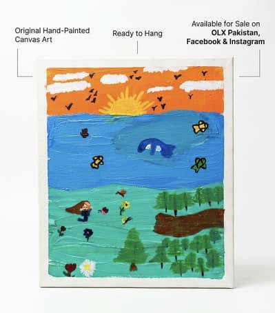 A beautiful Beach Hand-Painted Painting