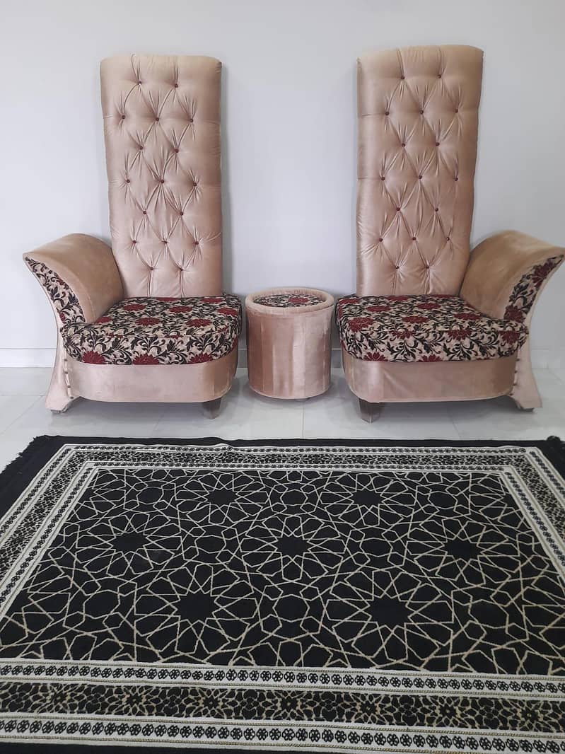 Two Long Sofa set with round table 0