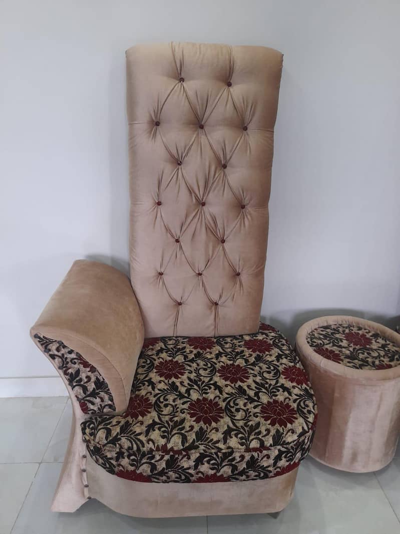 Two Long Sofa set with round table 1