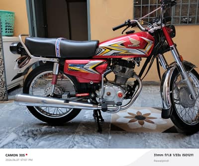Honda 125 2023.24 model ha brand new condition 03065084129 Whatsapp