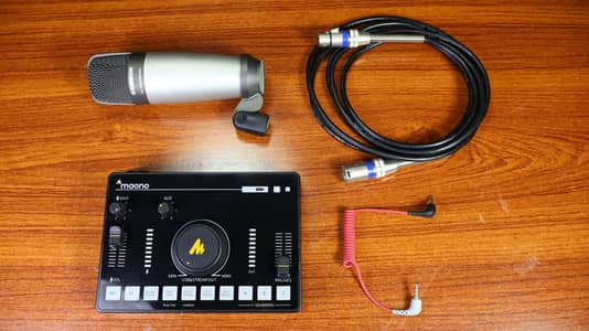 Samson C01 Condenser Microphone + Maono Audio Interface