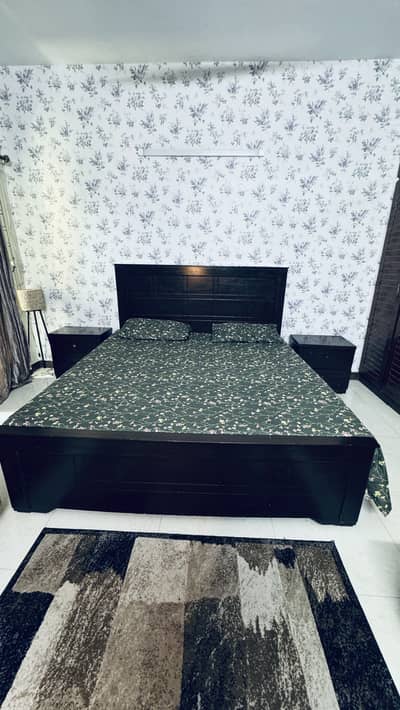 Bed without mattress