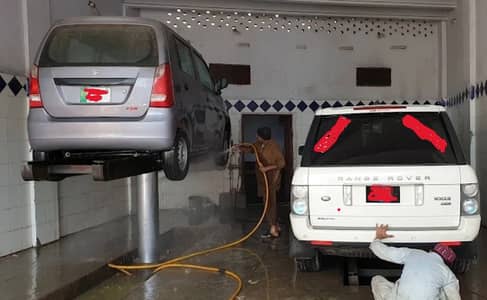 Heavy-Duty Hydraulic Car Wash Jacks & Air Compressor for Sale