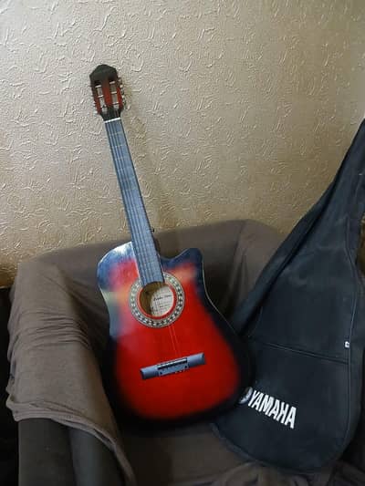 New red colour guitar