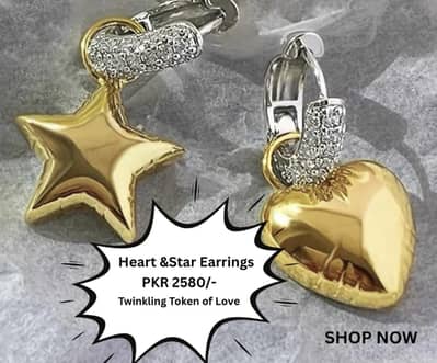 Heart & Star Earrings