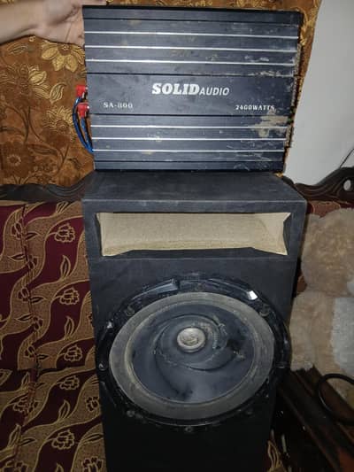 Kenwood woofer + 2400 watt Model SA 800 amplifier