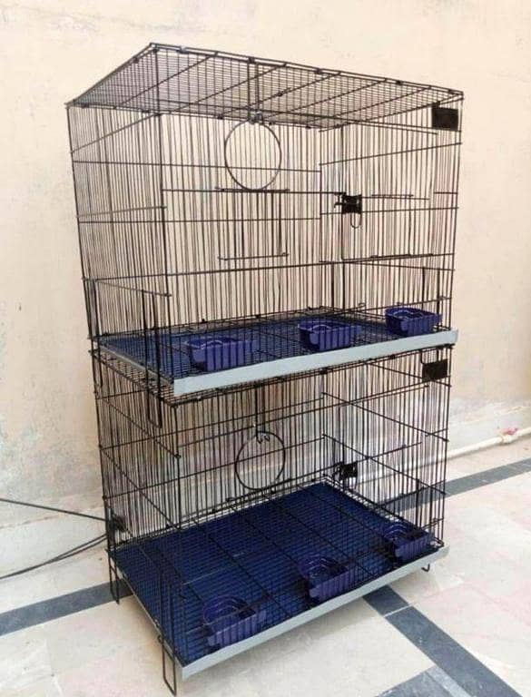 2 Portion Folding cage Best Quality size 2ftx1.5ftx1.5ft per portion