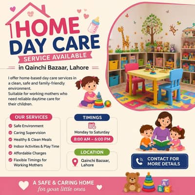 Baby Day Care Available at Home-Safe and caring environment