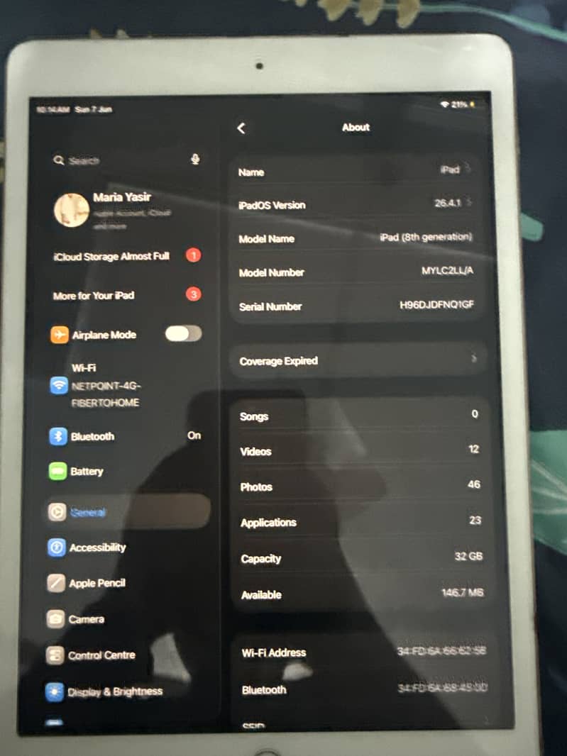 IPAD 8 GENERATION 7