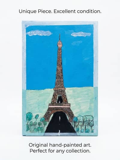 Eiffle Tower Hand-Painted painting