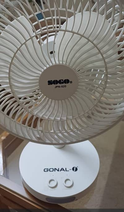 Charging table fan