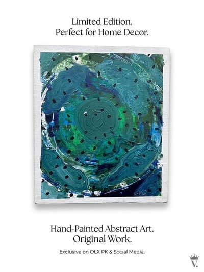Beautiful Raindrops Hand Painted Painting