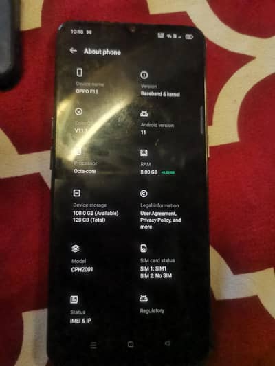oppo F15 8GB and 128GB