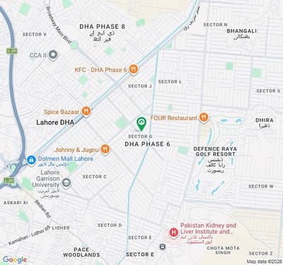 Residential Plot Of 20 Marla For sale In DHA Phase 6 - Block G
