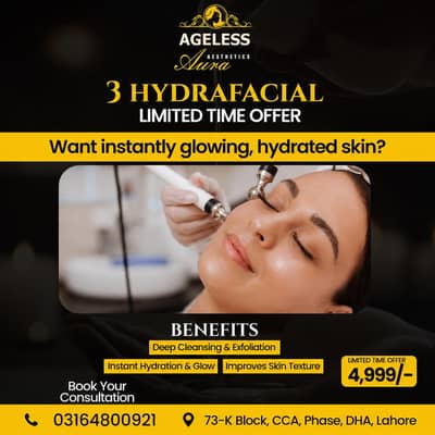 hydira ficial . . full body Lazer permanently acnic remove prp