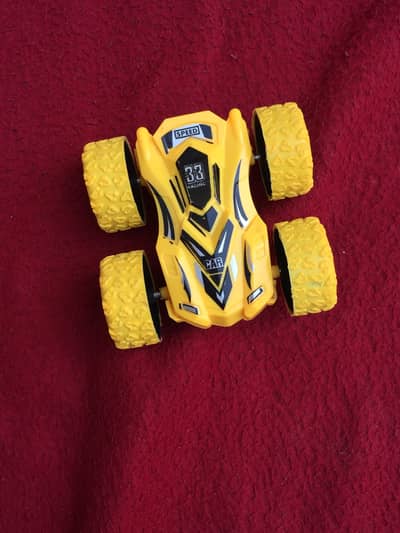 Toy Stunt Car - Yellow Color - Good Condition