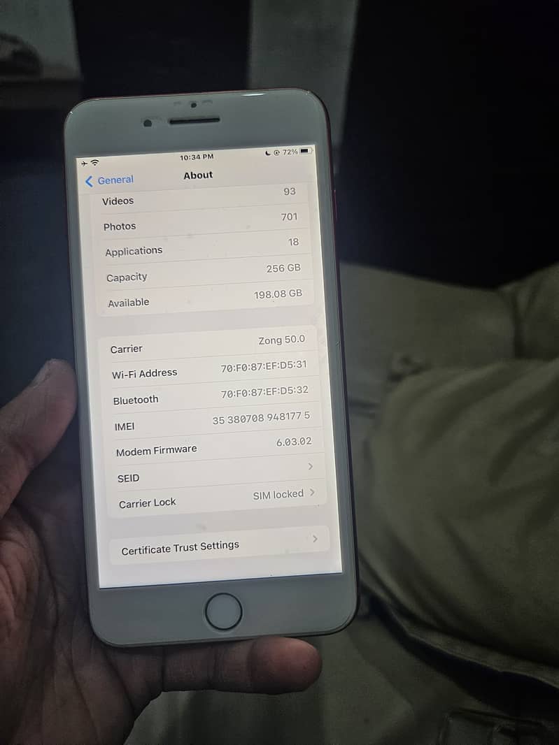 iPhone 7 plus JV non 256gb 4