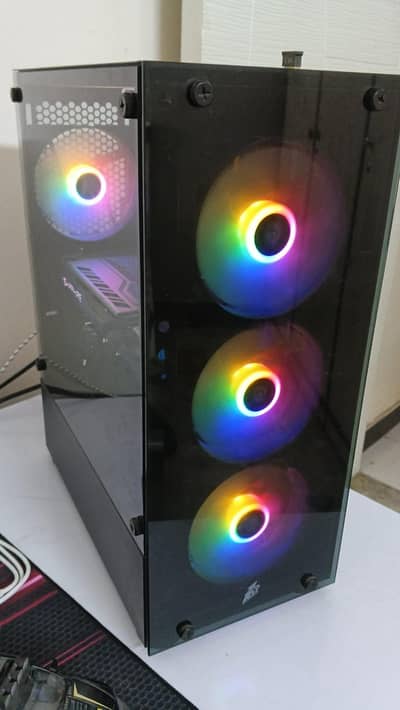 gaming pc rx 590 8gb gpu,rgb case