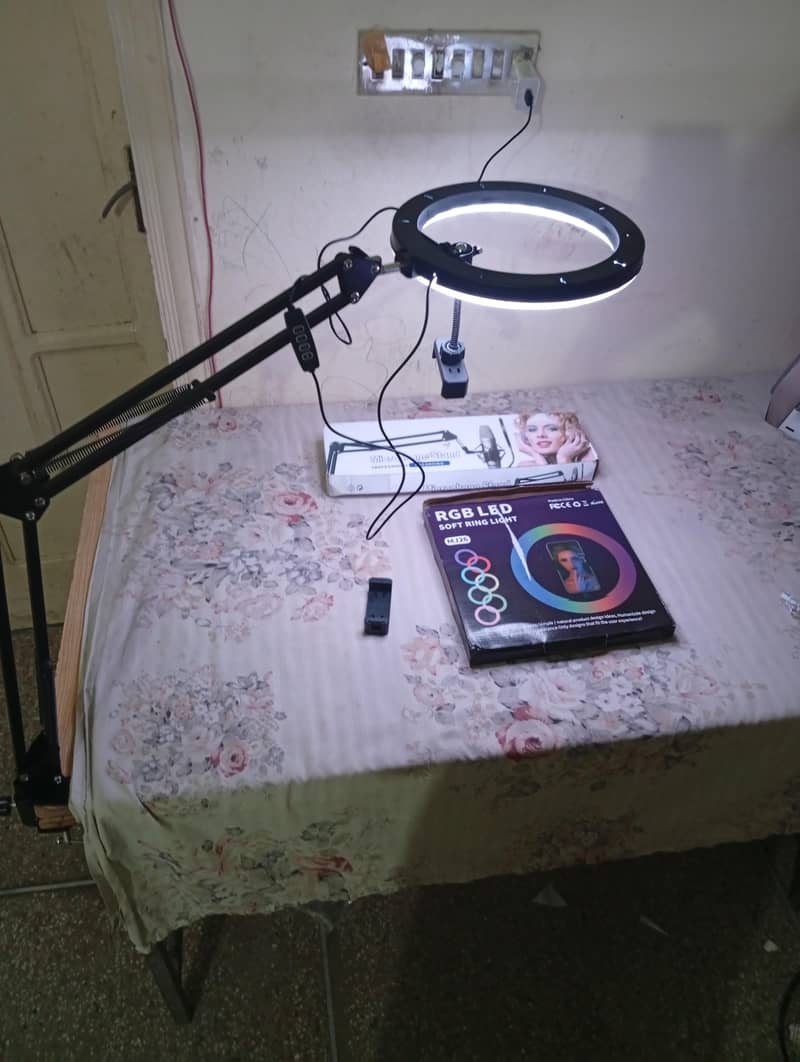 stand with ring light full set 1