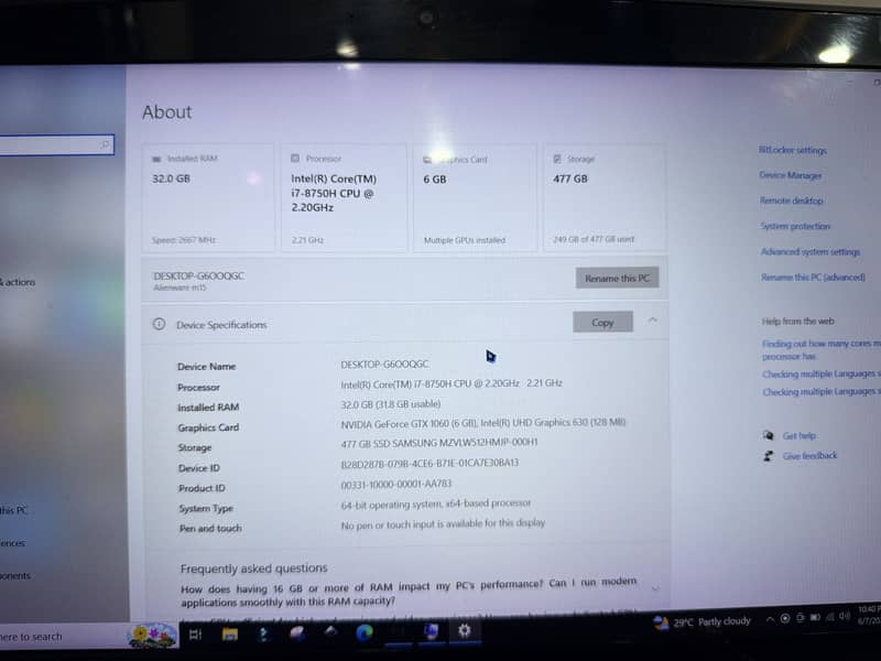 Alienware M15 Gaming Machine 5