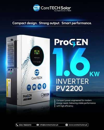 CoreTECH ProGEN PV2200 1.6kW Hybrid Inverter | Ready Stock Available