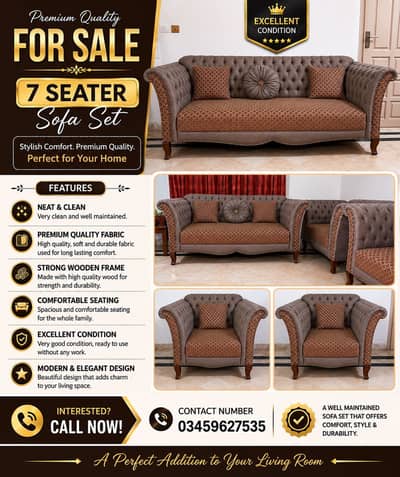7 seater sofa set