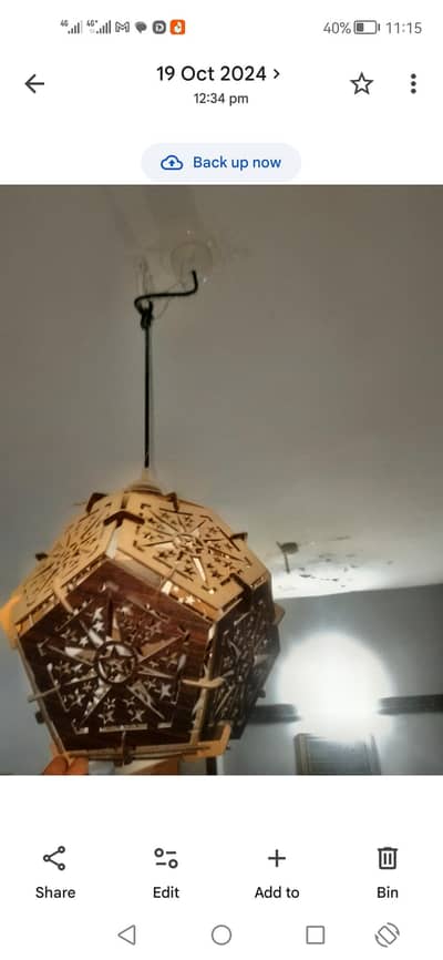 wooden lamp