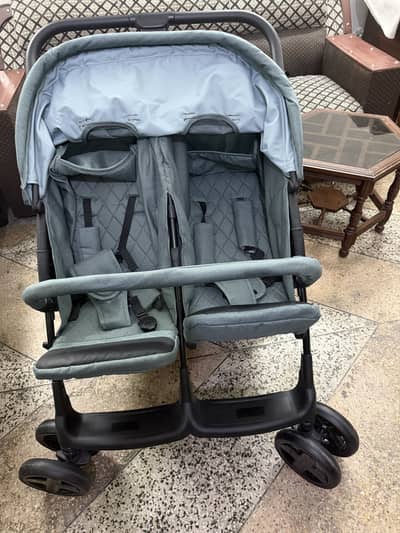 Twin Baby Stroller (Double) – Only 5 Times Used – Like New Condition