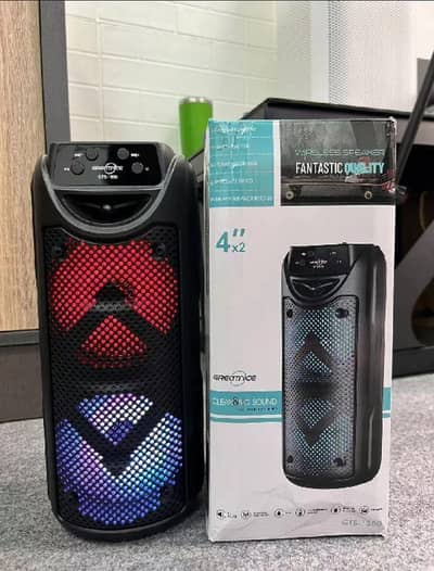 GTS 1550 portable speaker dual 4-inch speakers.