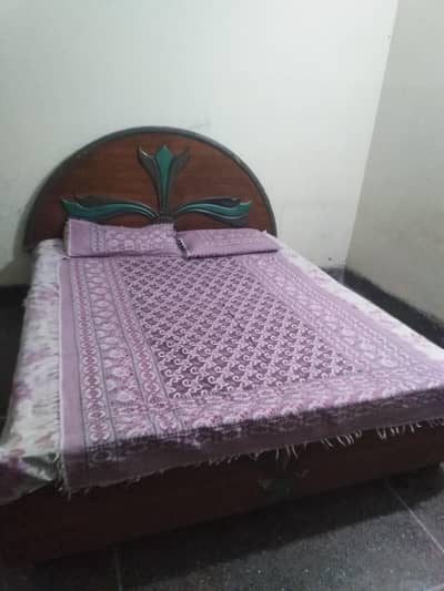 Double bed with mattress
