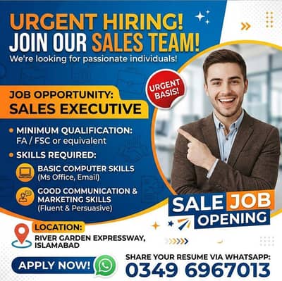 Sales Executive required