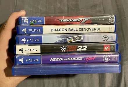 Ps5/4 Disc Cds Tekken 7 Need for Speed Dragon Ball wwe Riders Republic