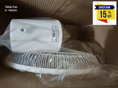 Designer Fan Standard 18" – Off White