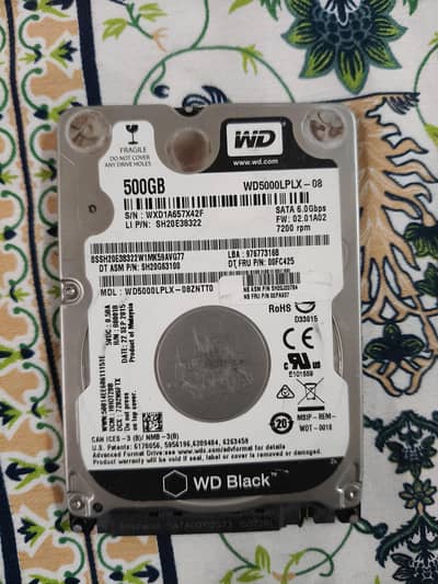 500gb WD BLACK 100 health