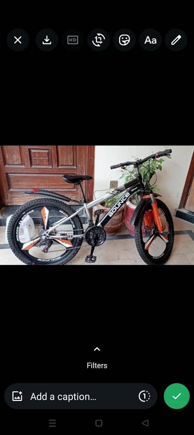 16 years kids cycle 4 month use 7 gear . price 25000