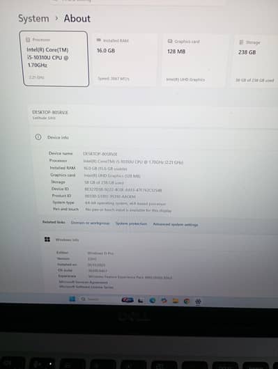Dell latitude 5410 for sale at reasonable price 16/256